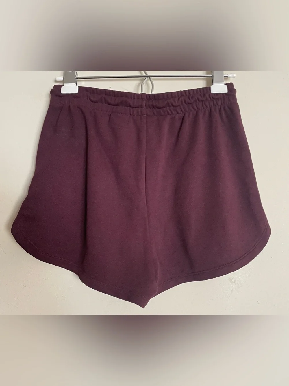 H&M Burgundy Lightweight Sweatshorts
